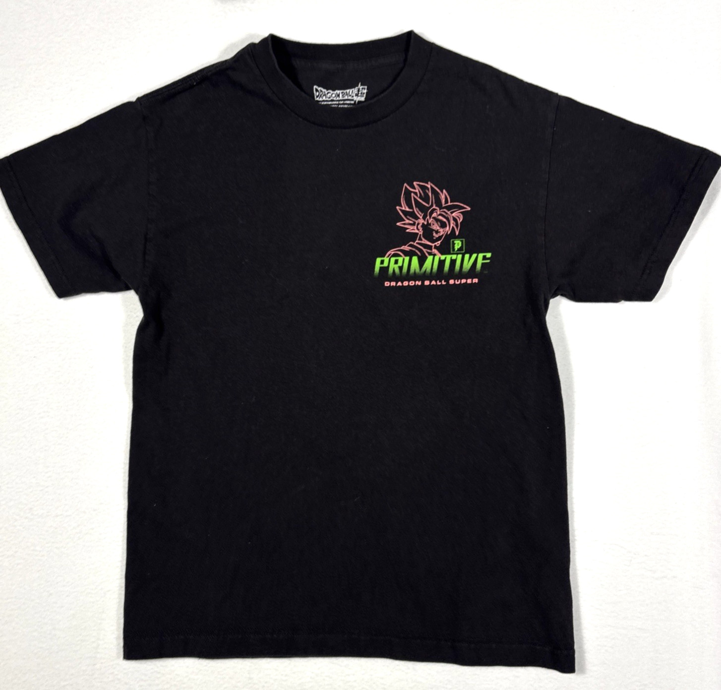 Primitive X Dragon Ball Super Goku Black Rose Womens Graphic T-Shirt Black Med