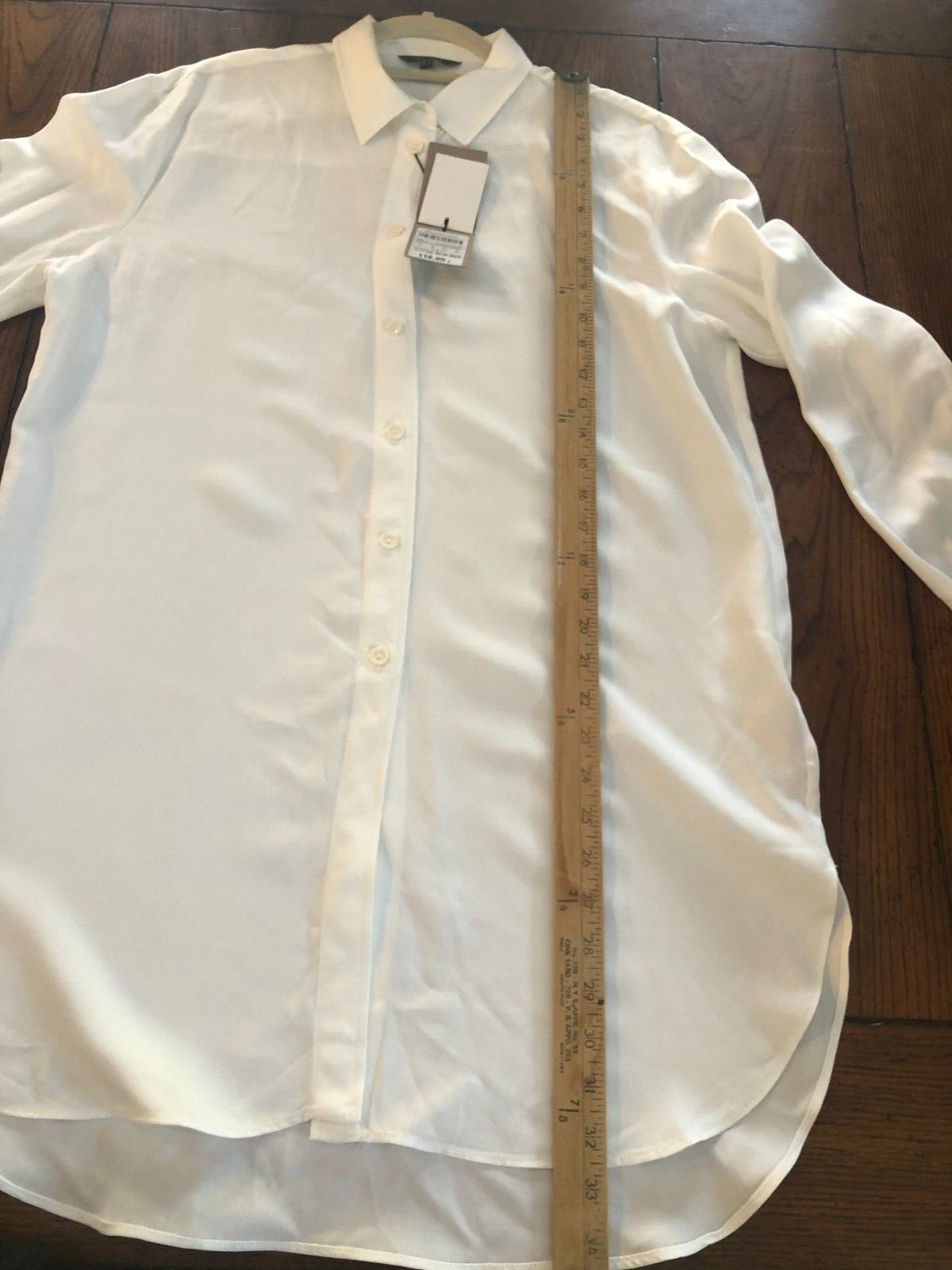 Massimo Dutti Flowing lyocell blend oversize blouse/tunic length BNWT $119 Small