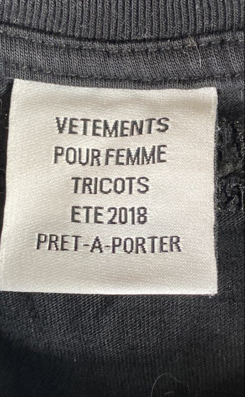 Vetements Women’s Black Cancer Zodiac Horoscope 2018 T-Shirt Cotton Sz XS