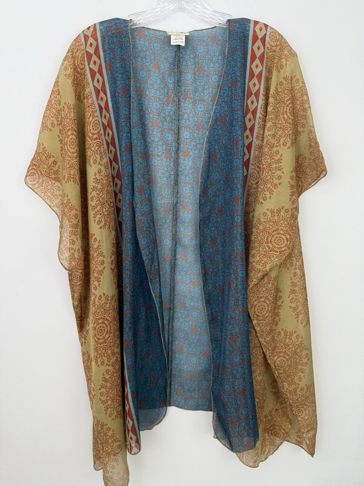 NATURAL LIFE Kimono Cardigan Top Jacket Sheer Boho Indie Sleeze Hippie Festival