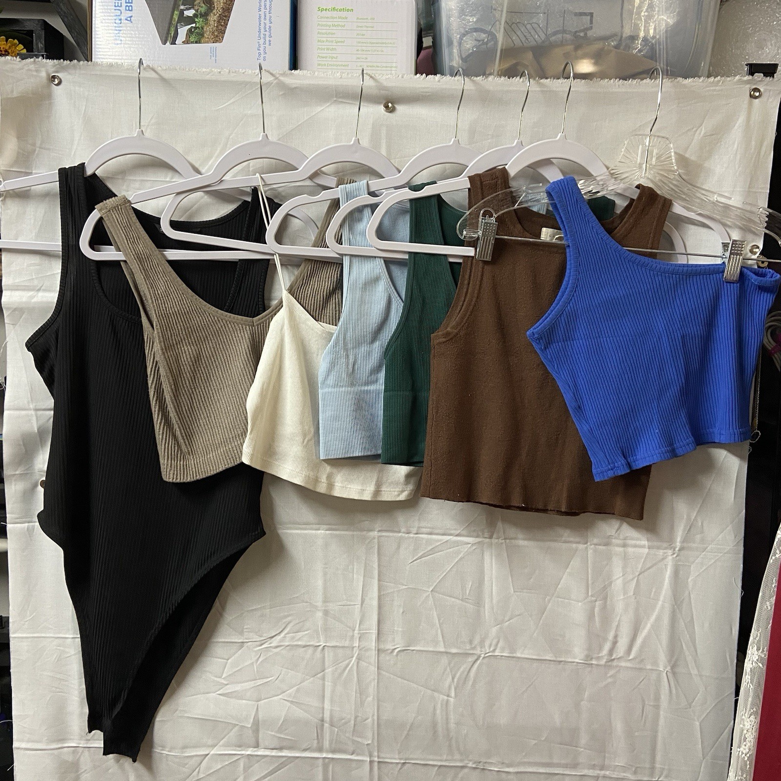 Women’s Size Small Crop Tank Top Body Suit Bundle 7 Tops! Misc Brands/Colors