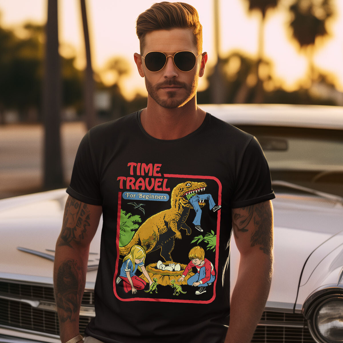Time Travel for Beginners 90s Sci Fi T Shirt #SR#T433
