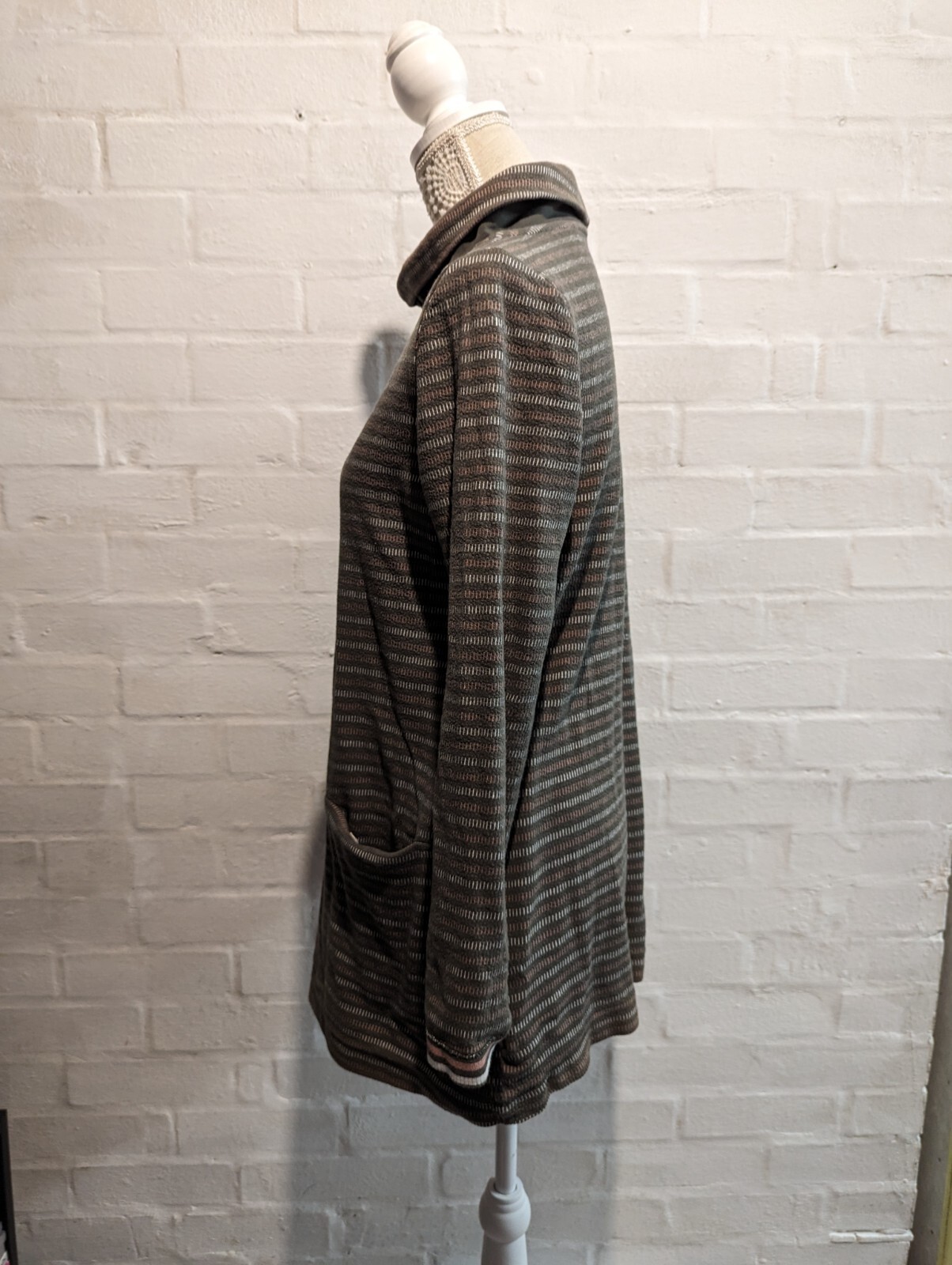 Seasalt Women’s Tunic size 10 green Mawgan Porth Jacquard Jersey Tunic Regular
