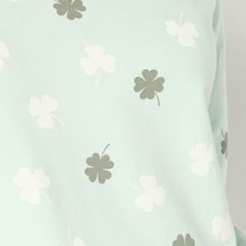 Gloria Vanderbilt Women’s Top Sz L Denim & Co. Printed French Terry Green