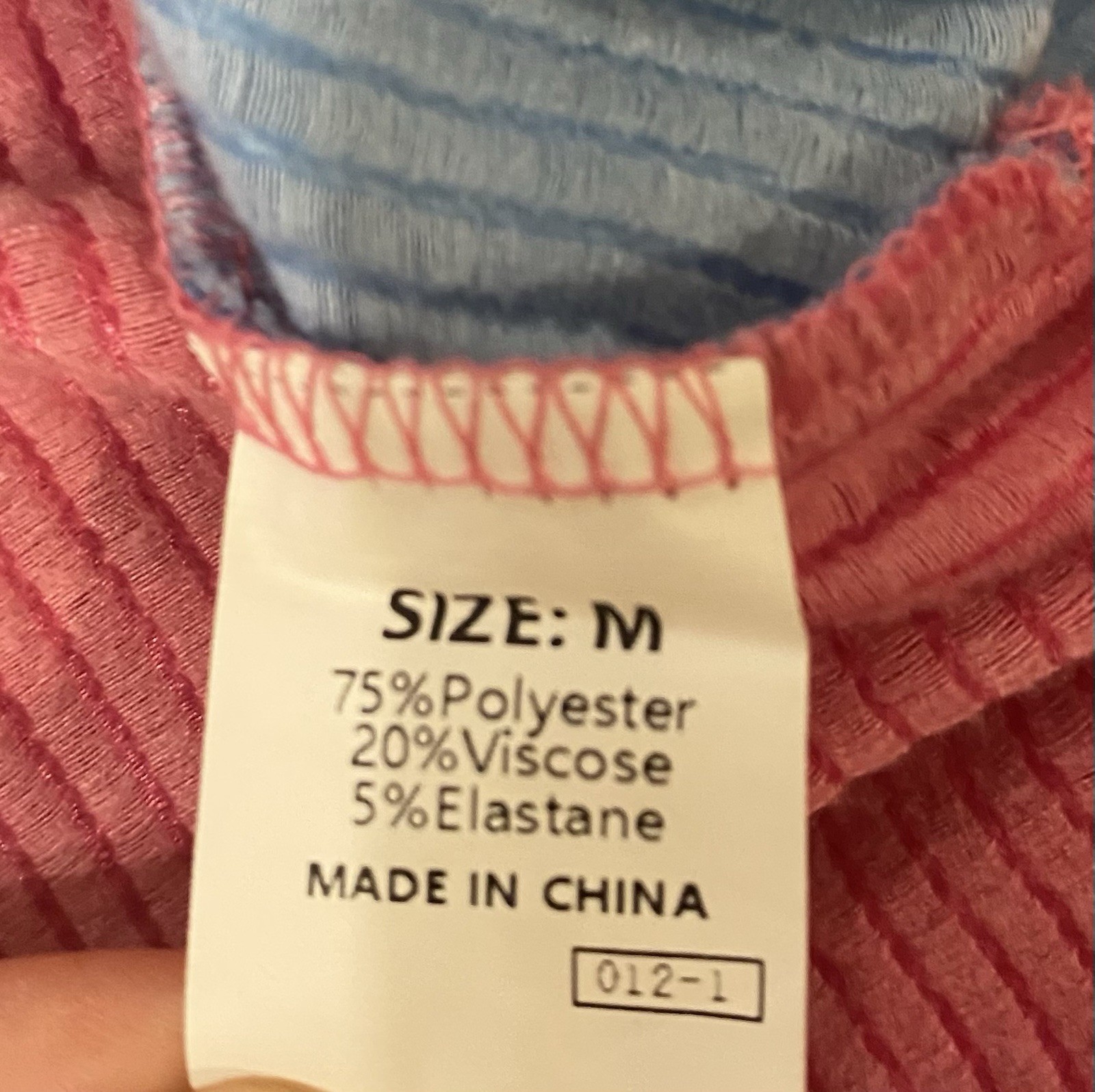 Corded Cuffed Sleeve Top – Raised Rib Knit, Raw Edge, Hi‑Low Hem, Medium