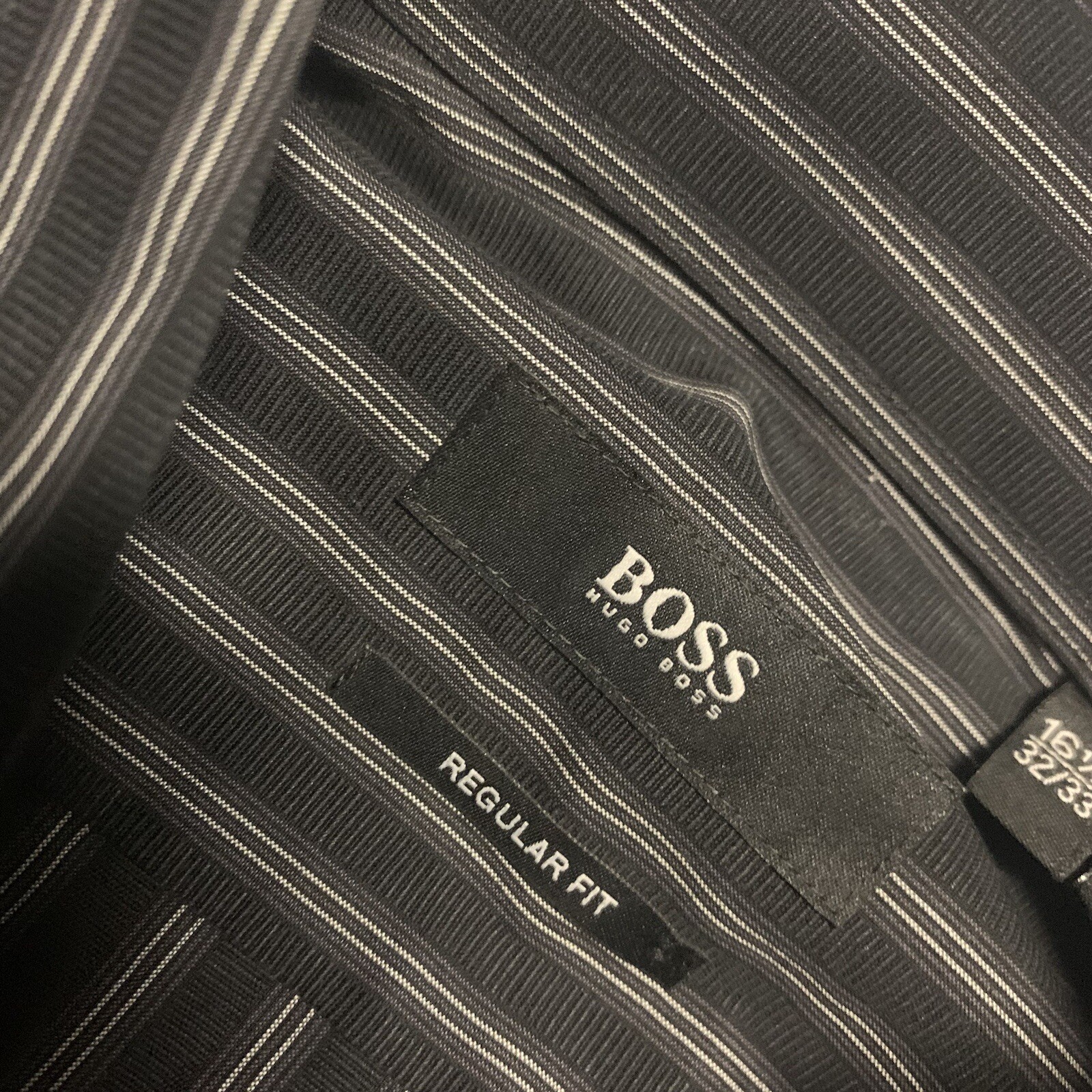 Boss Hugo Boss Adult Polo Shirt Slim Fit, Size 16.5 32/33 Cotton L/S