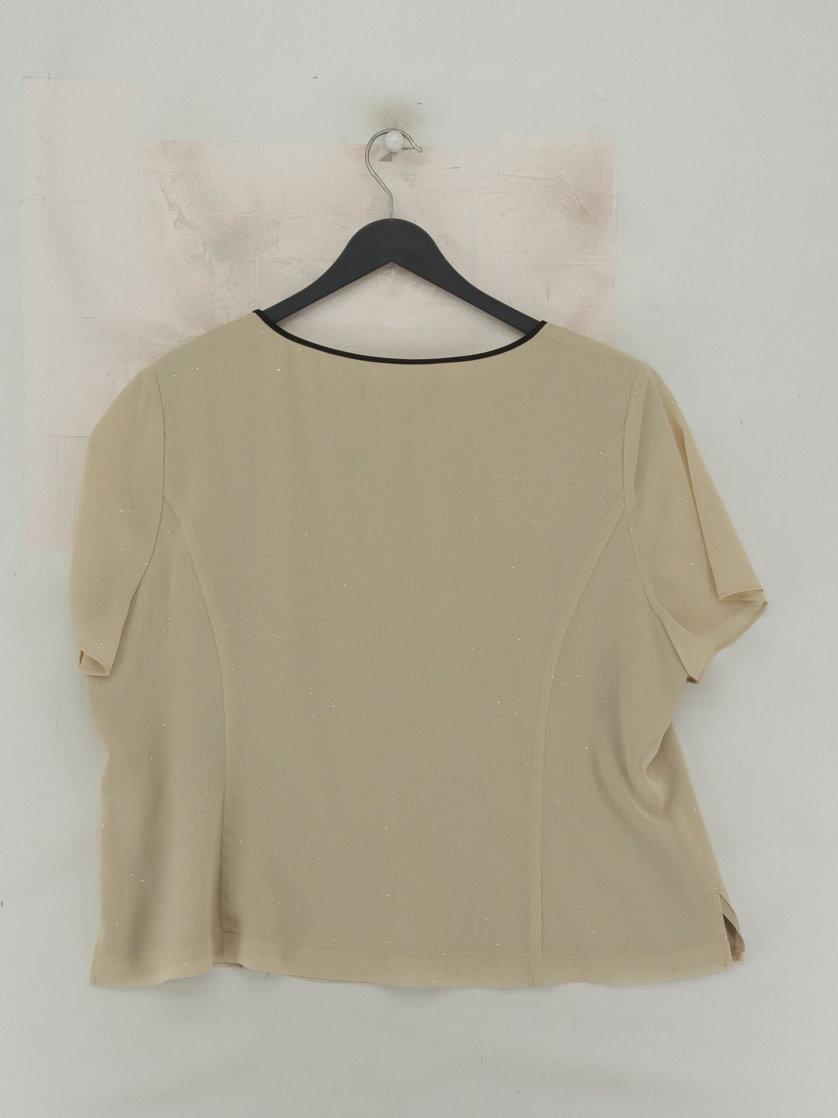 Jacques Vert Women’s Top UK 20 Cream 100% Polyester Basic