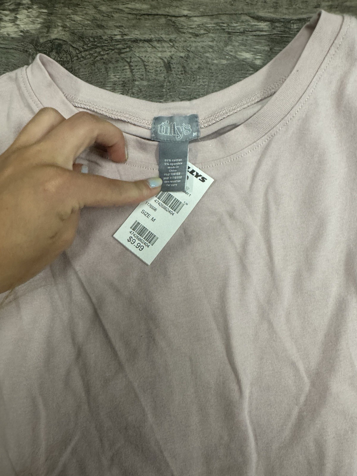 Brand New Light Baby Pink Baby Tee Shirt From Tilly’s Womens Medium
