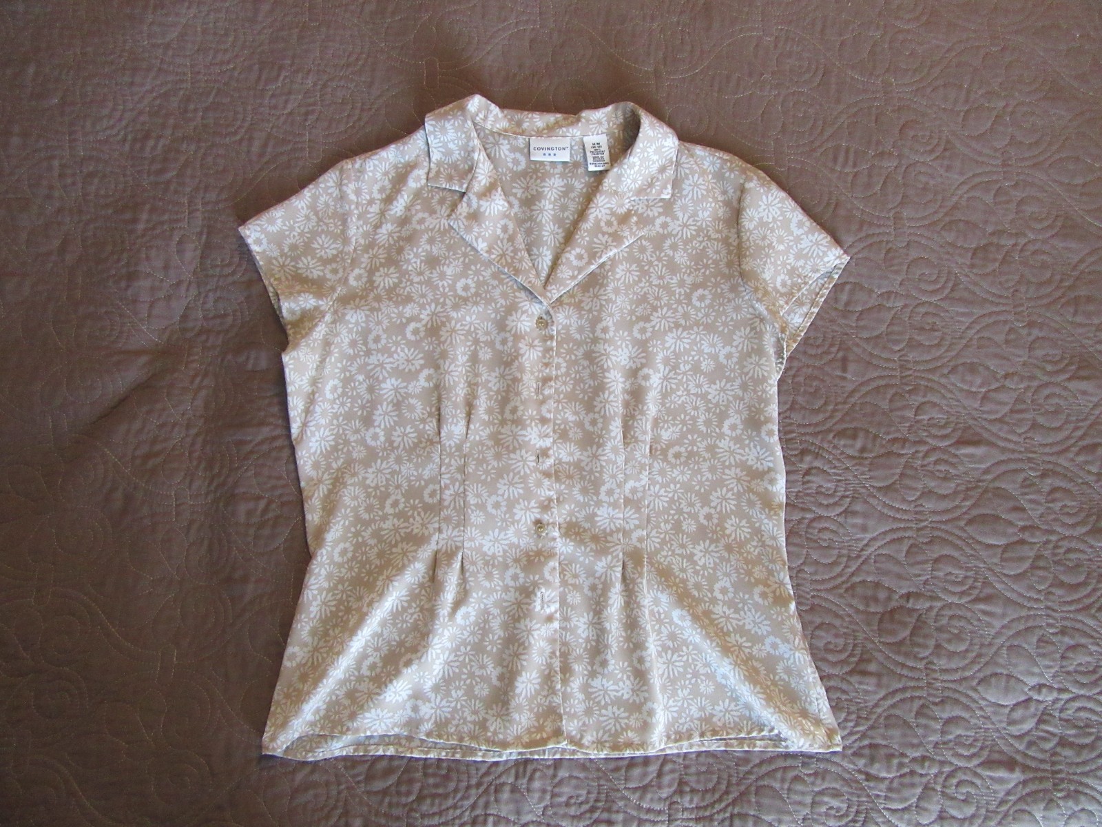 Covington Women’s Beige and White Top