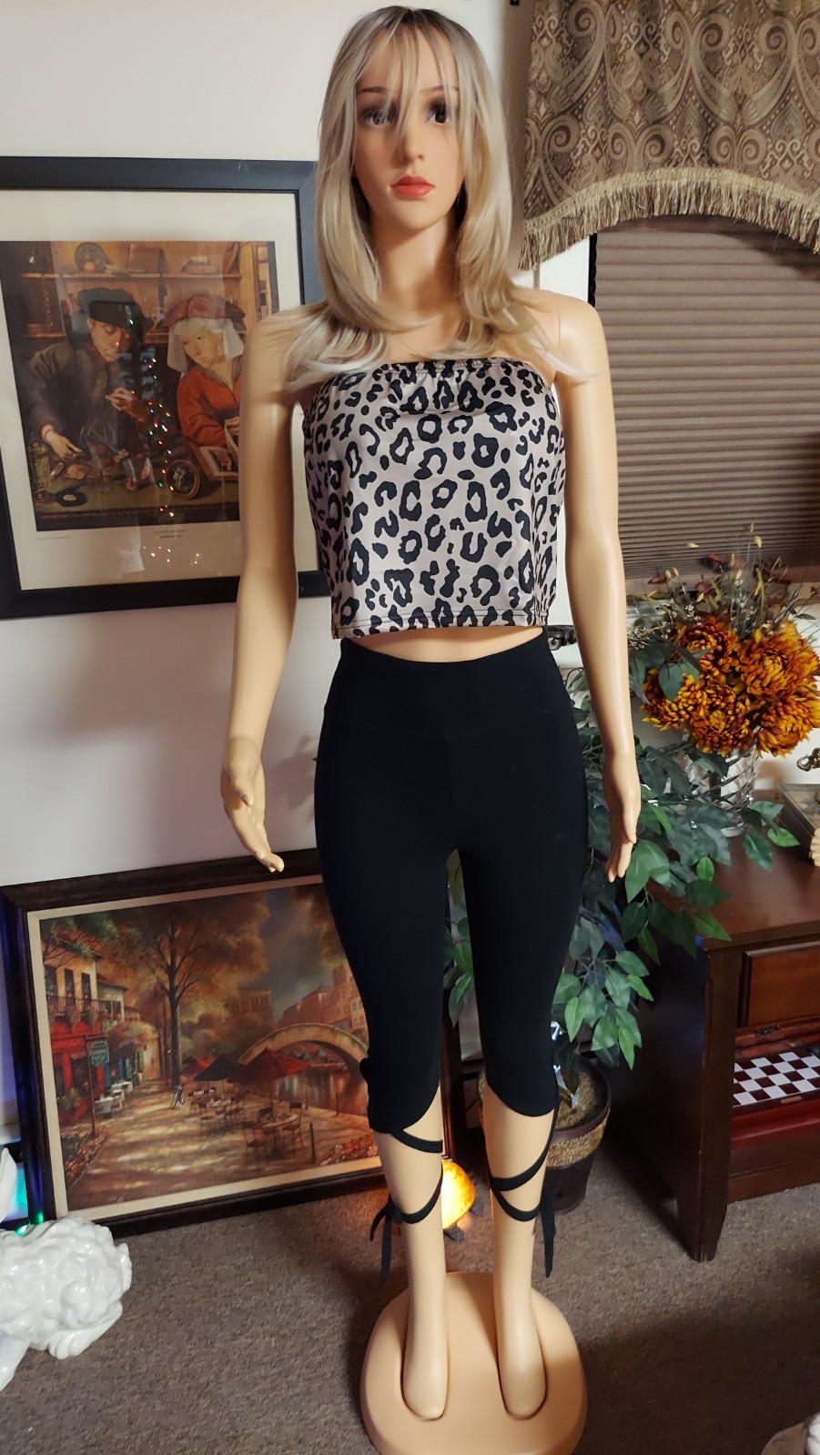 Animal Print Tube Top, Satin/Silky Feel Top. Fun And Sexy