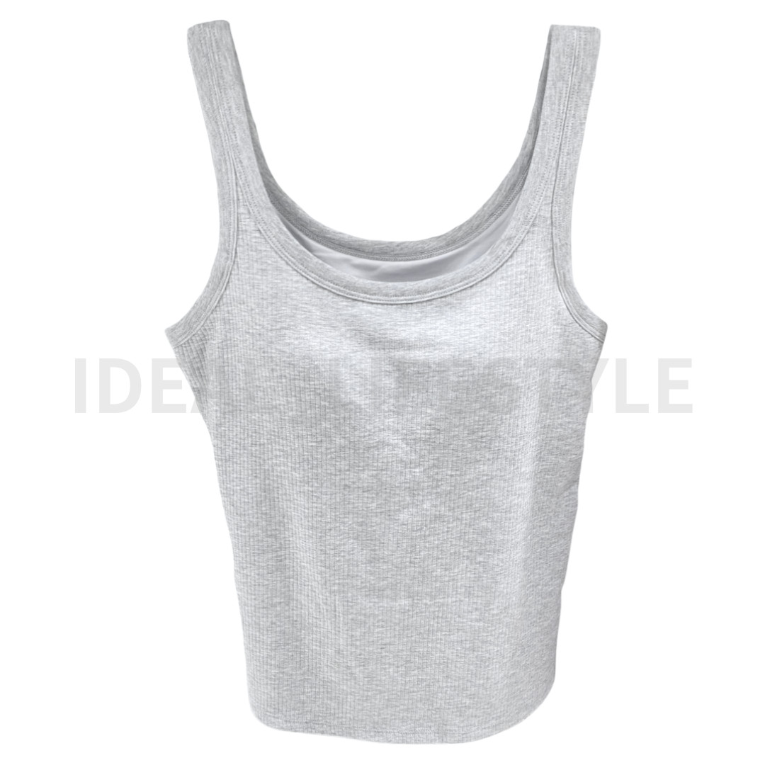 UNIQLO AIRism Cotton Bra Sleeveless Top S-4XL with Cups Tank Women 473993 NWT