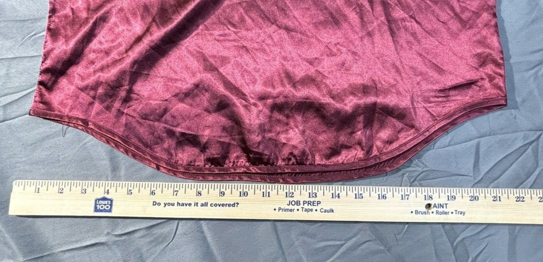 BB Dakota Womens Burgandy Polyester Blouse One Pocket Shirt Small