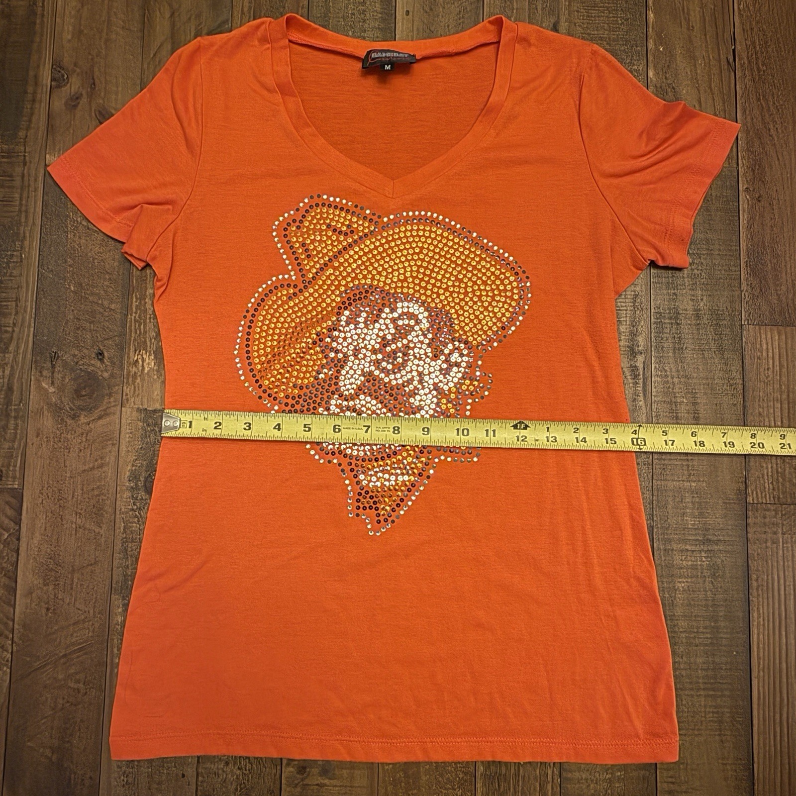 GameDay Couture Women’s Medium Oklahoma State Cowboys Pistol Pete Orange Tee