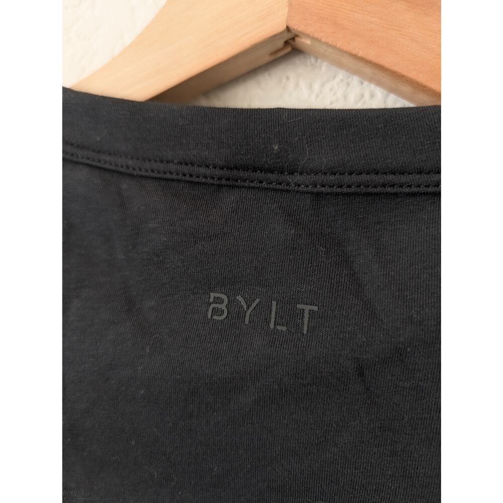 NWT BYLT Premium Basics Black Drift Fitted Scoop Neck Tee XS T-shirt Capsule