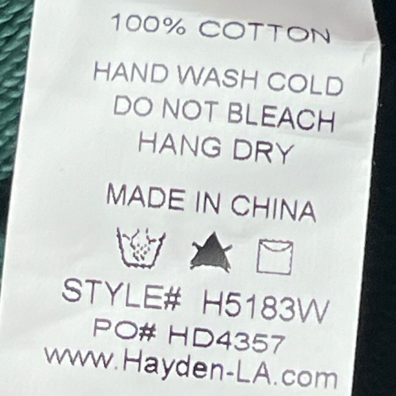 Hayden Los Angeles Top Size 2XL Dark Green Choker Neck Relaxed Fit Boho Casual