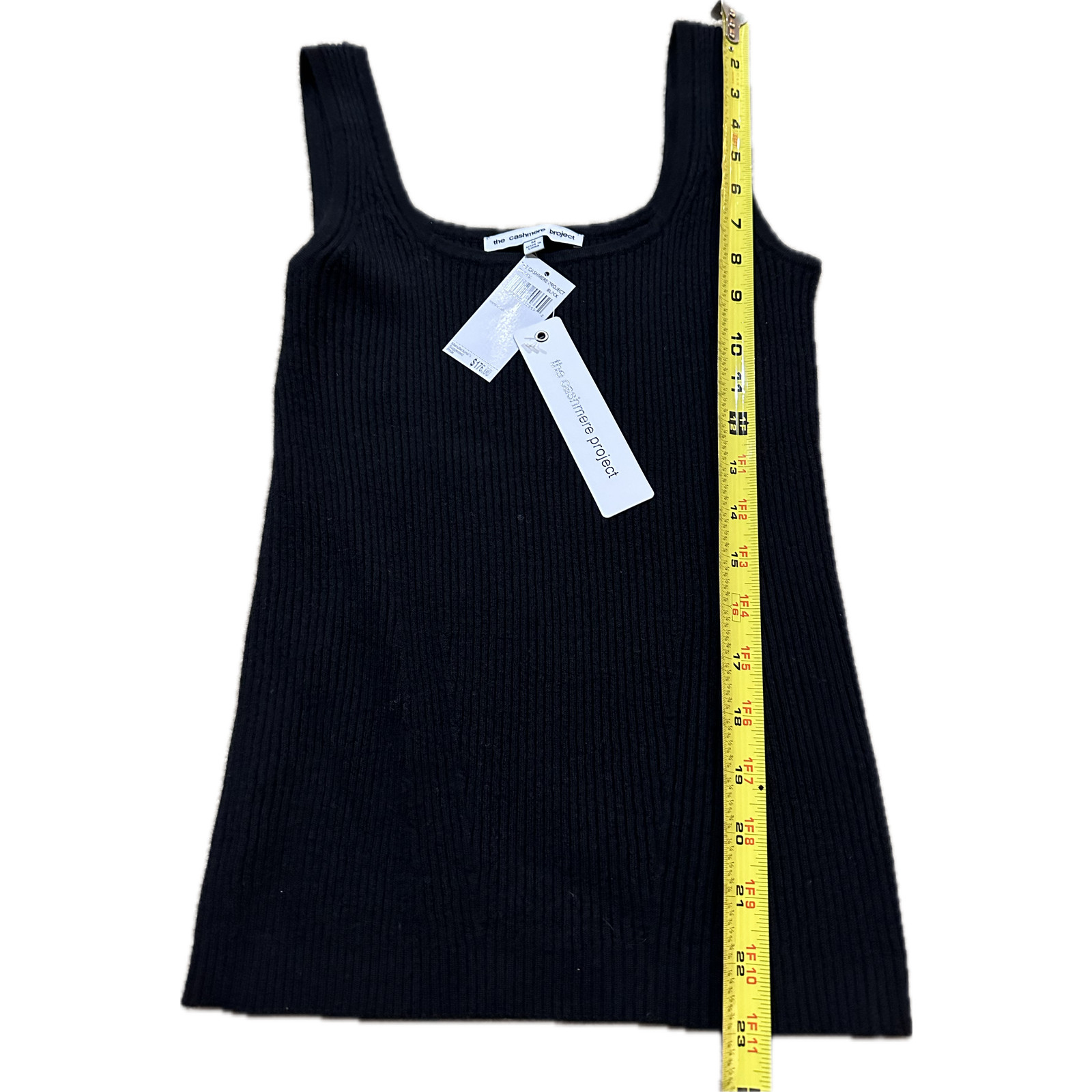 $176 The Cashmere Project Black Top Womens Top 100% Cashmere Size M New Blouse