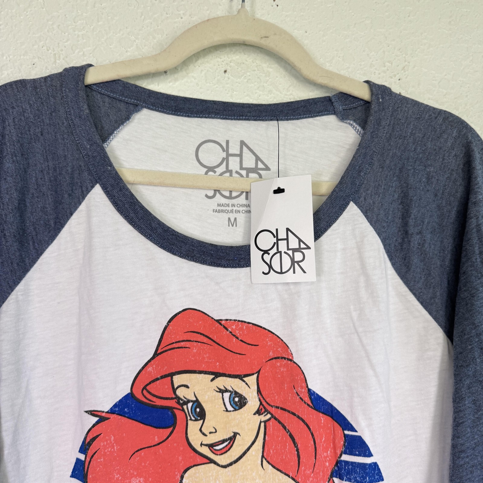 Little Mermaid Shirt Womens Medium Ariel Graphic Tee Top Chaser NEW Disney Movie
