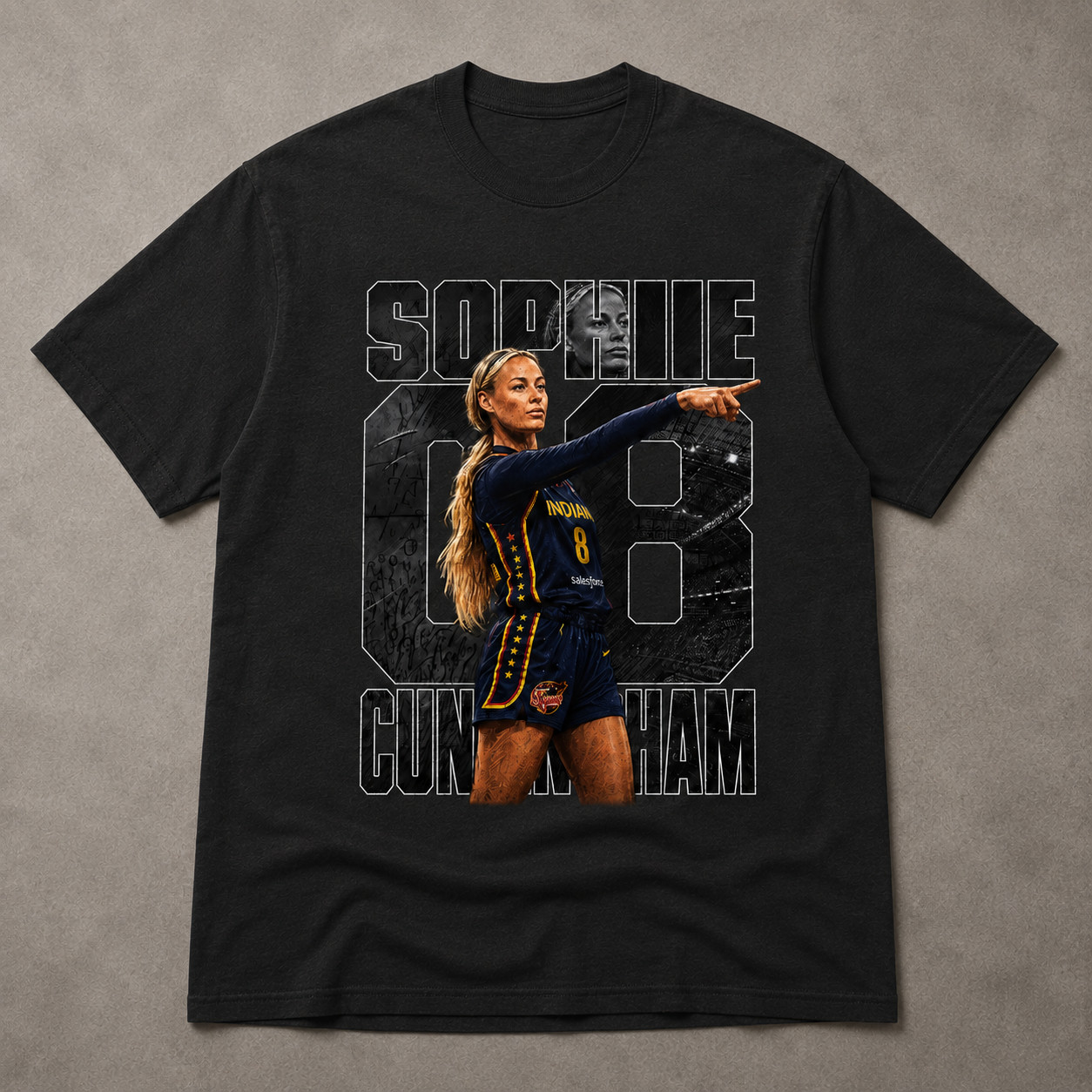 Sophie Cunningham #8 Shirt Indiana Fever Basketball Fan Gift Player Graphic Tee