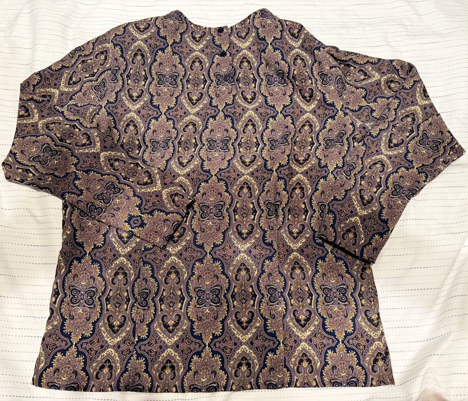 Rena Rowan for Saville Paisley Print Blouse Size 8