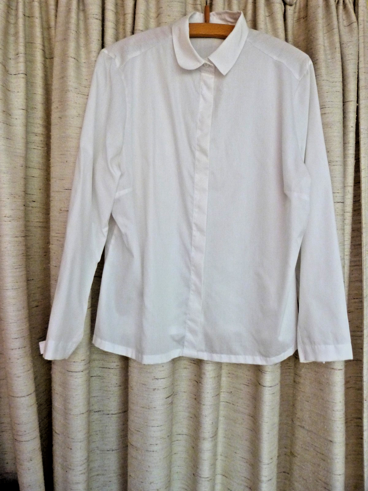 BLOUSE women’s blouse by Peter Hahn ETERNA size 44 white (measurements in description)