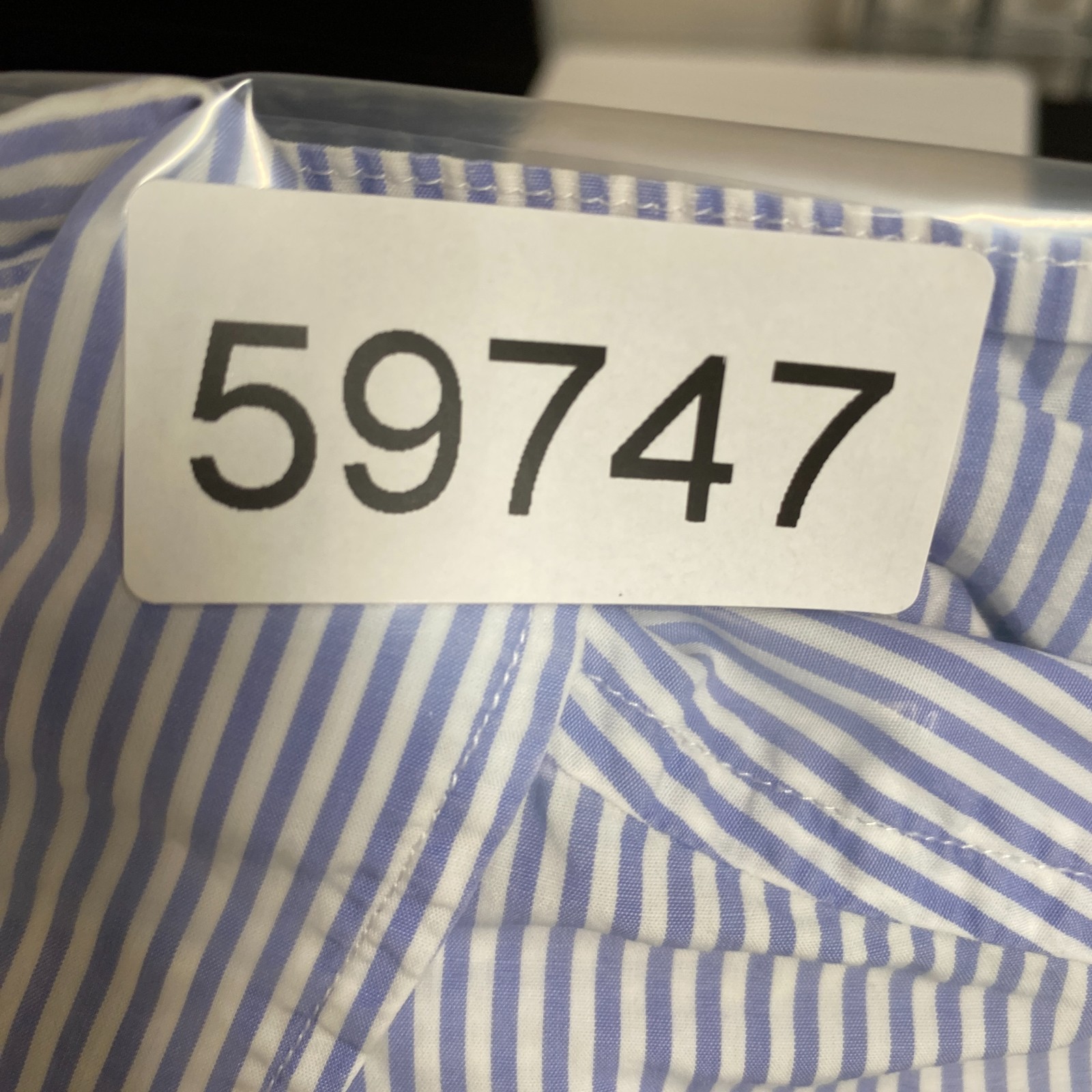 Uniqlo Shirt Womens Small Blue White Striped Button Front Office Corporate Work