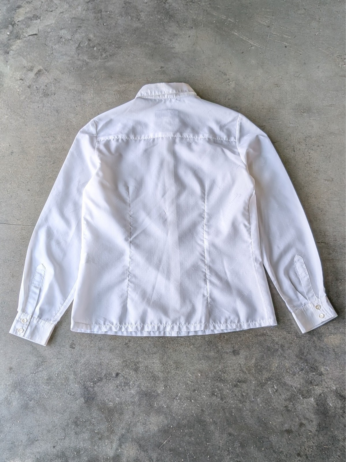 Vintage Givenchy Sport White Logo Button Down Collared Shirt Union Made size 12