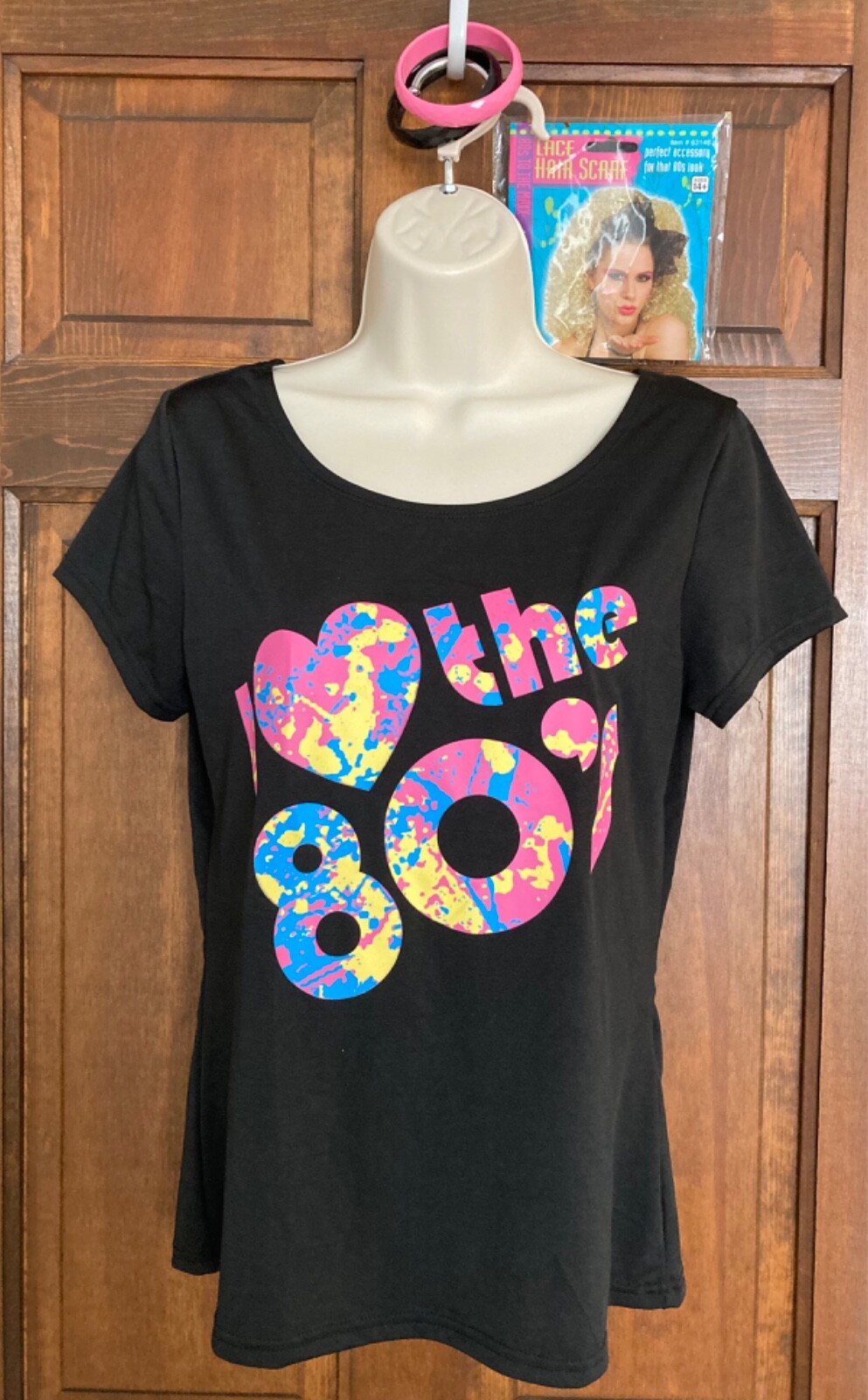 Women’s I Love the 80’s Halloween Costume T-Shirt Size Small (2-4) NWOT