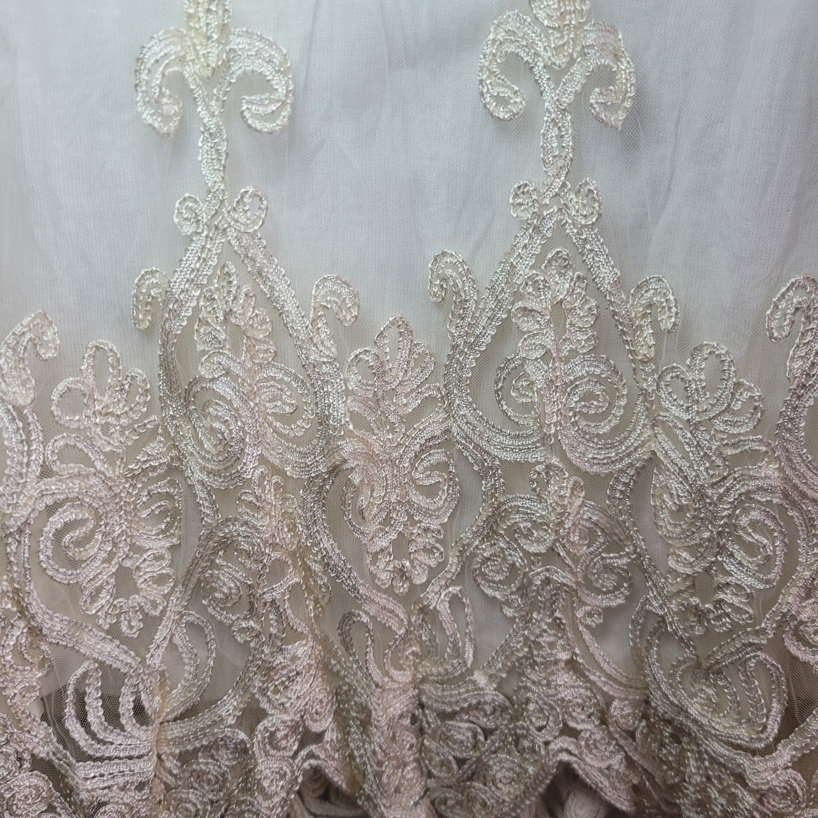 VTG Alberto Makali Lace Embroidered Tunic Top Boho Cottagecore Fairycore S NWT
