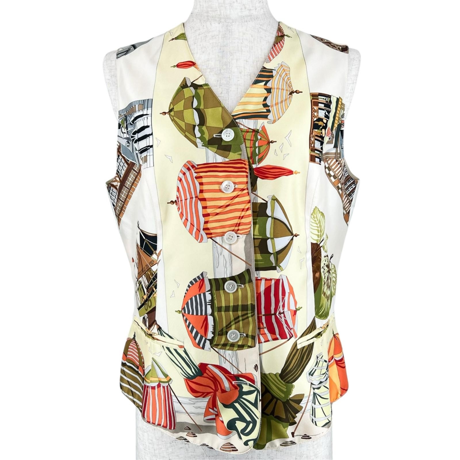 HERMÈS Hermes The Charm of Normandy Coast During the Margiela Silk T – DUTY FREE