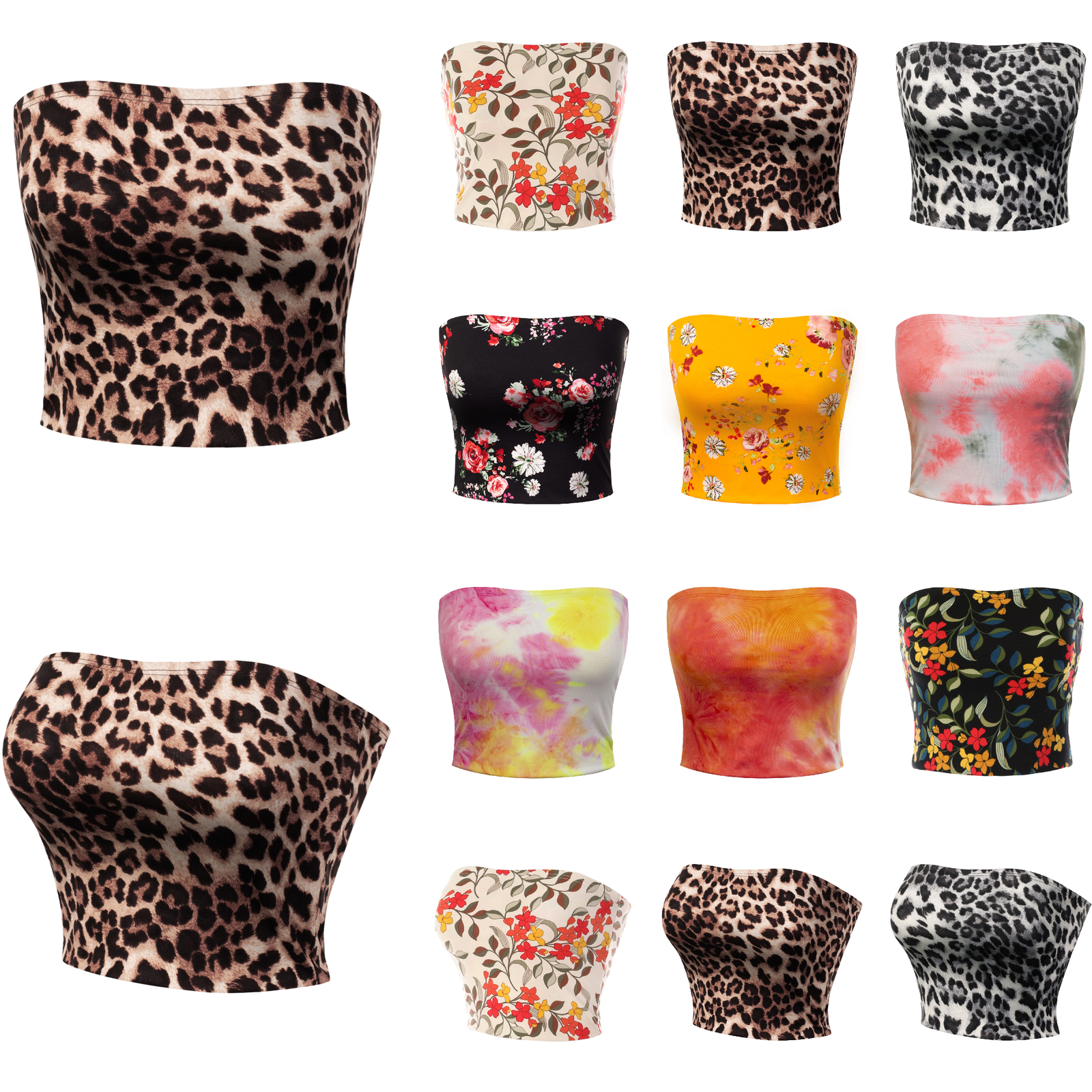 MixMatchy Ultra Comfortable Knit Crop Tube Top