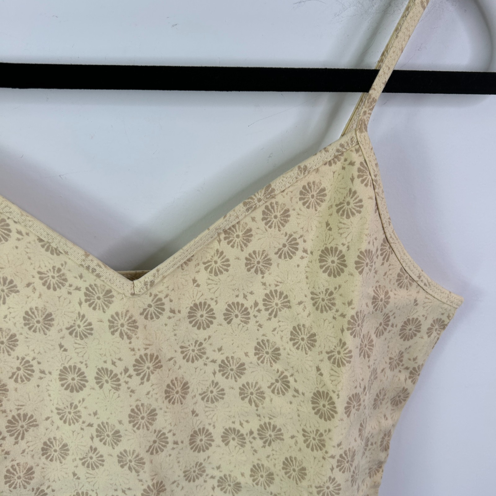 GAP Women’s Cream/Mustard Adjustable Tank Top Size L – NWT