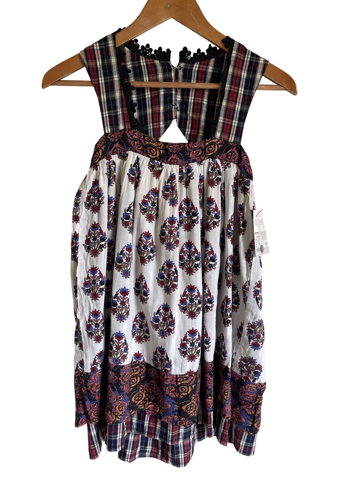 NWT Jak & Peppar Dixie Mabel Top Mixed Print Size 10 MSRP $48