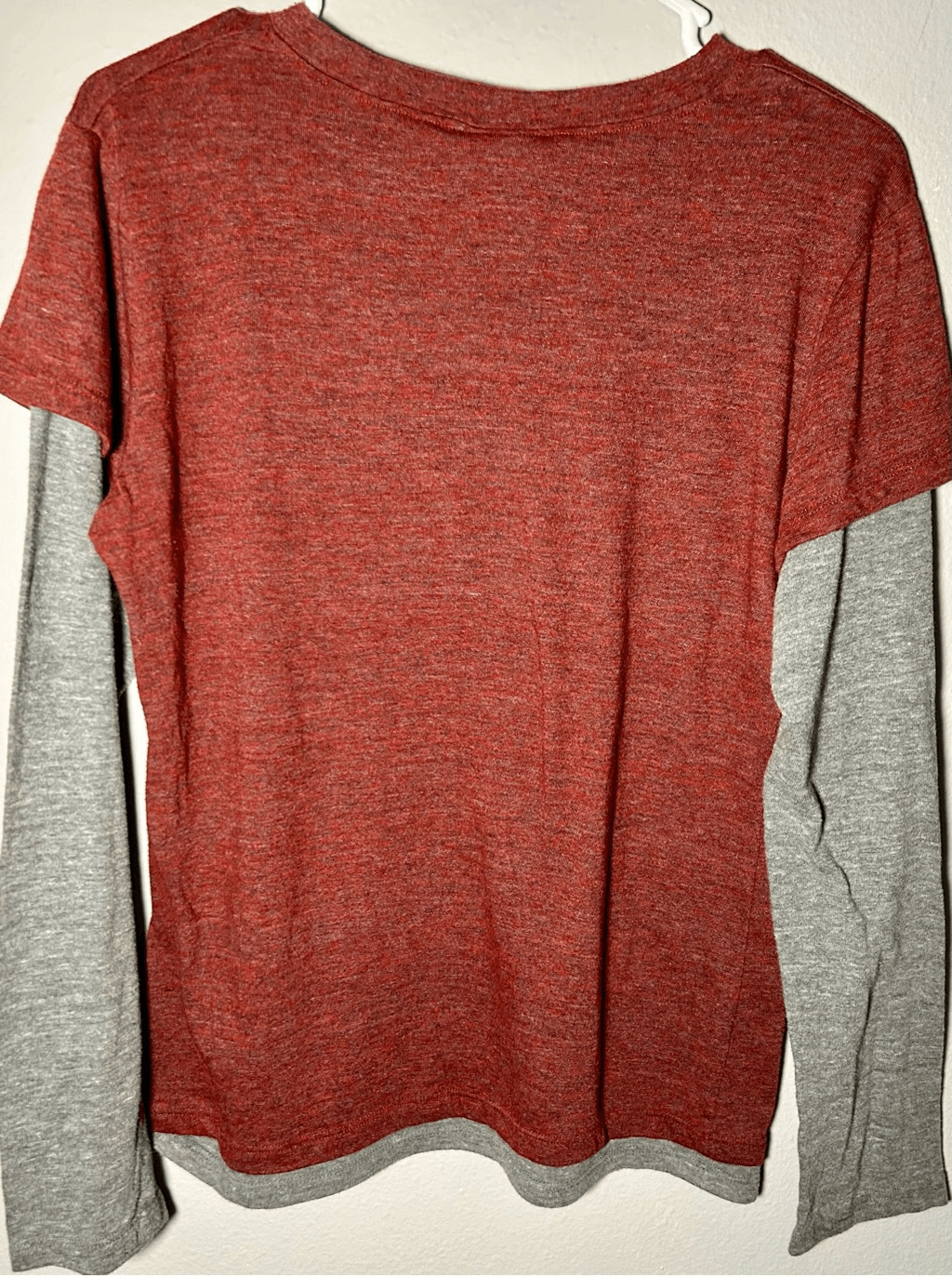 Washington Redskins NFL Women’s Long Sleeve T-Shirt Burgundy & Gray Sz XL