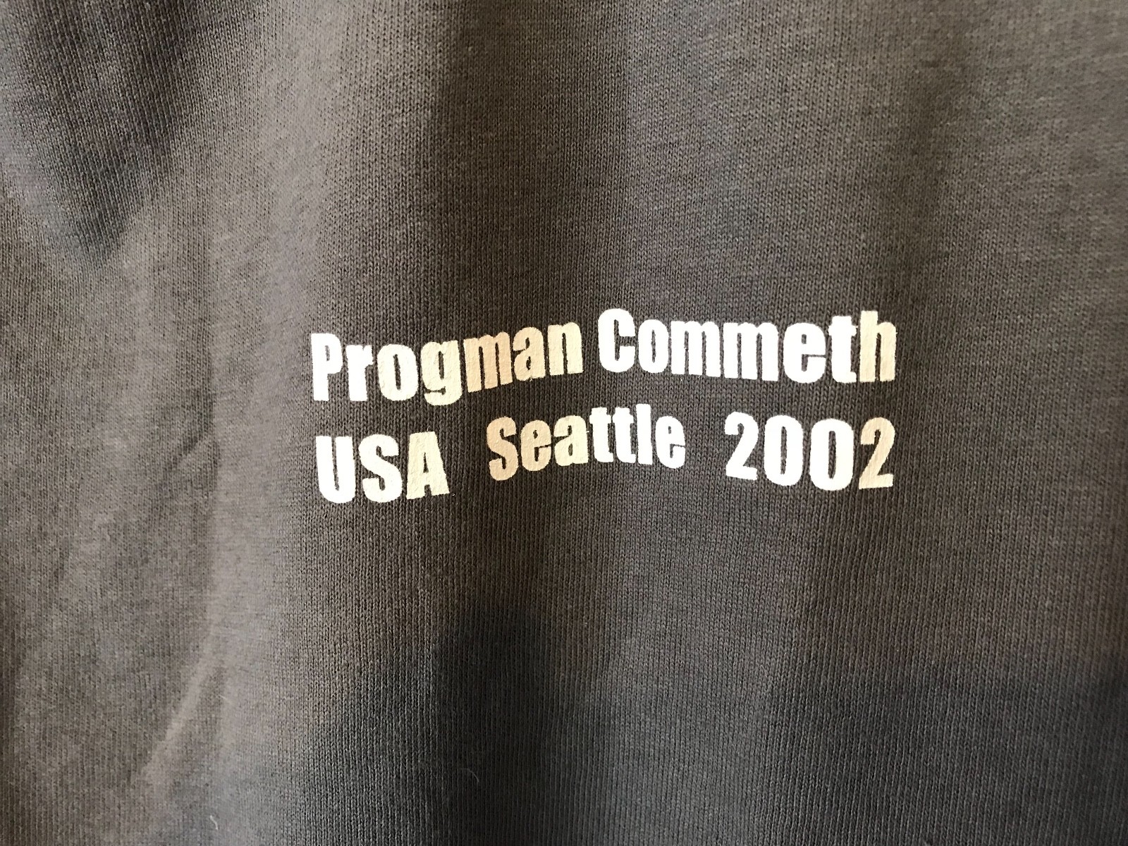 Vintage OFFICIAL PROGMAN COMETH Concert T-Shirt Sz XL 2002 – COLLECTORS ITEM!!