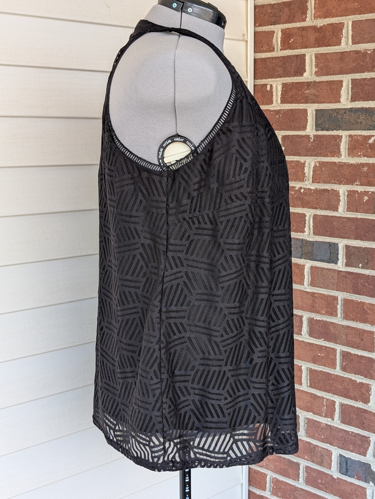 Cato Black Tank Size 22/24W Lace Top Beautiful Any Occasion