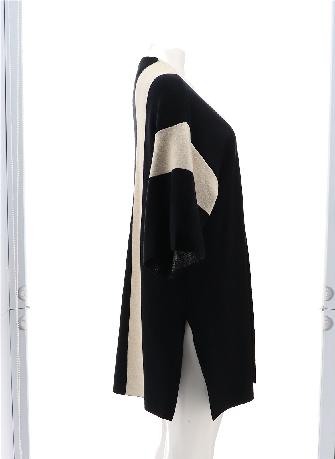 WynneLayers Double-Knit Jacquard Topper BLACK COMBO L NWOT (459)