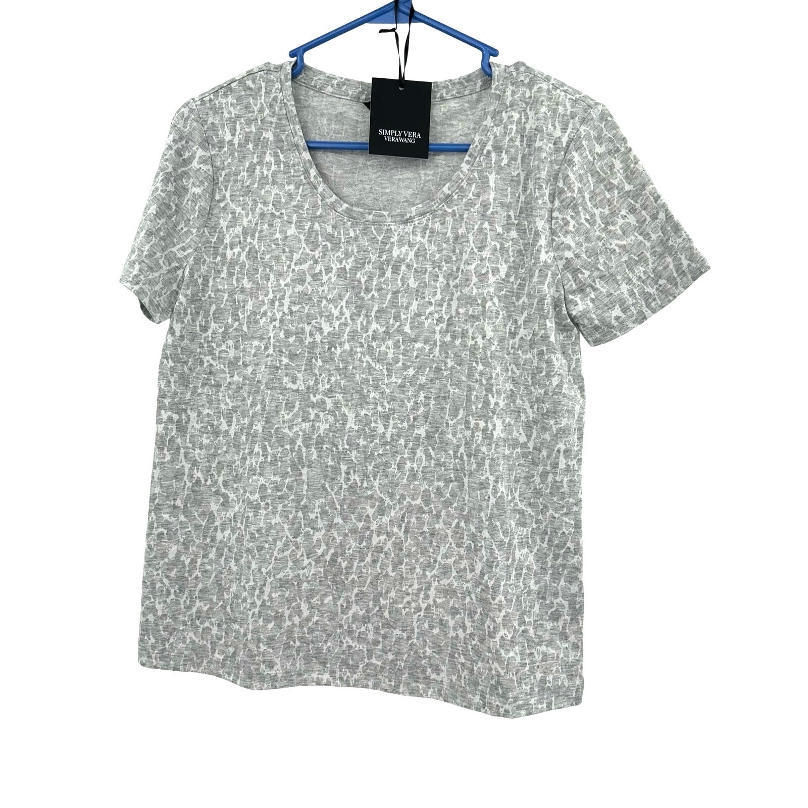 Simply Vera Size Small Shirt Gray Modern Tee Designer Soft Basic Everyday NWT