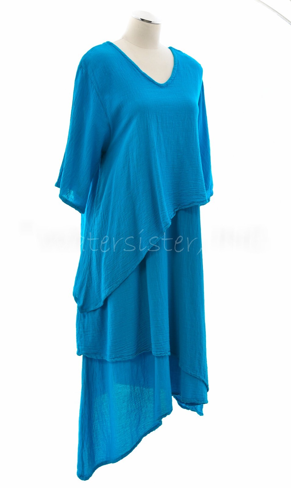 WATERSISTER Cotton Gauze CLOUDS TUNIC 3-Layered Top 1(M/L/XL) oh my COLORS