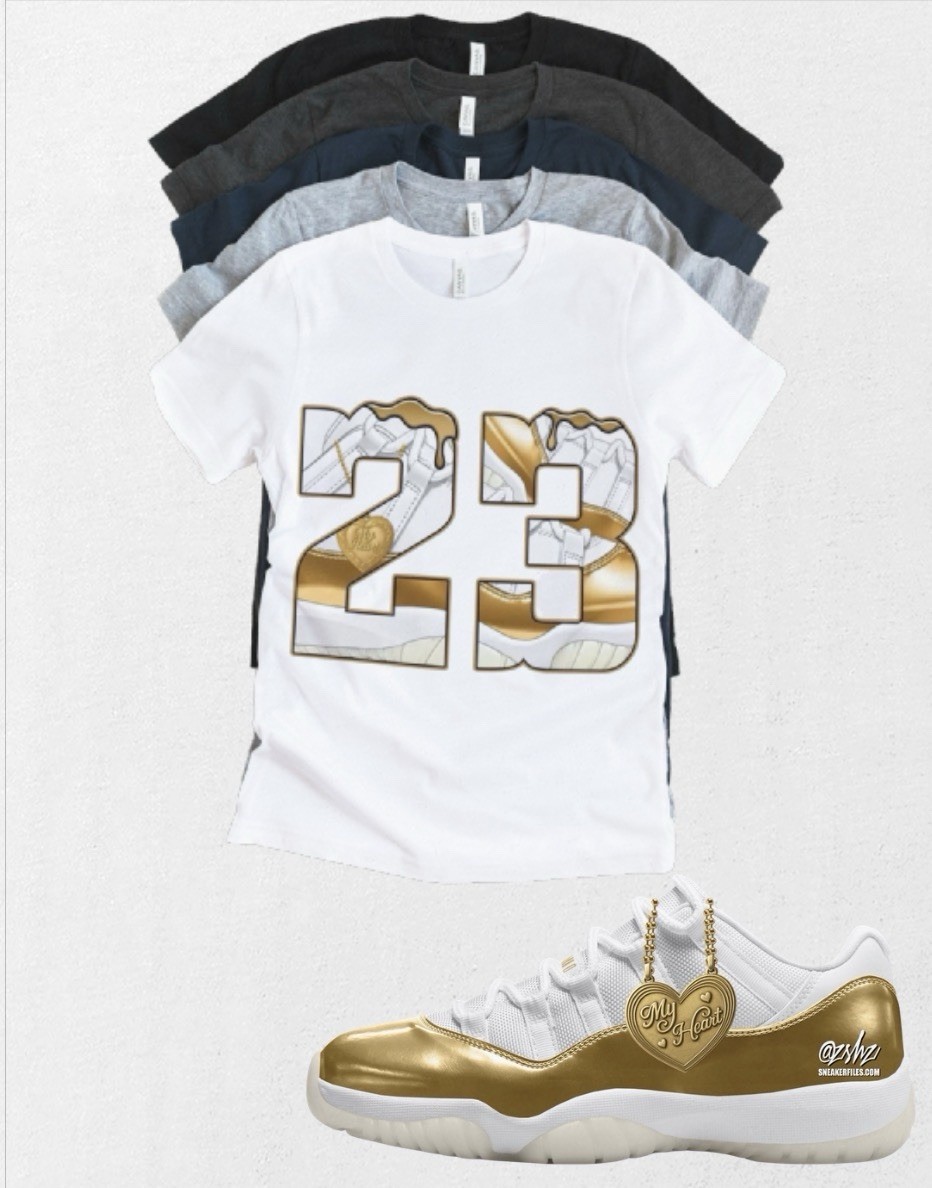 Jordan 11 Low WMNS “Mother’s Day” 23 Matching T-Shirt Custom Sneaker