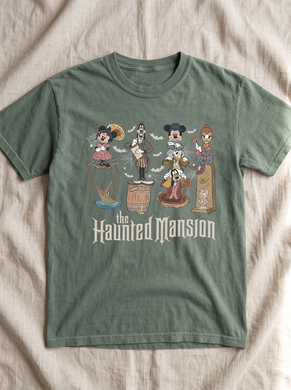 Halloween Haunted Mansion Comfort Colors Shirt, Mouse and Friends Halloween