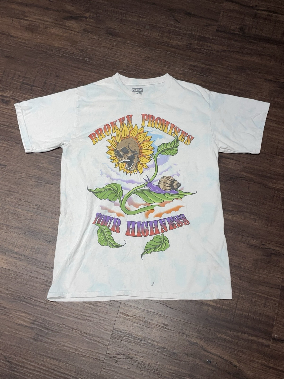 Broken Promises Your Highness Tie-Dye Graphic T Shirt Size Medium
