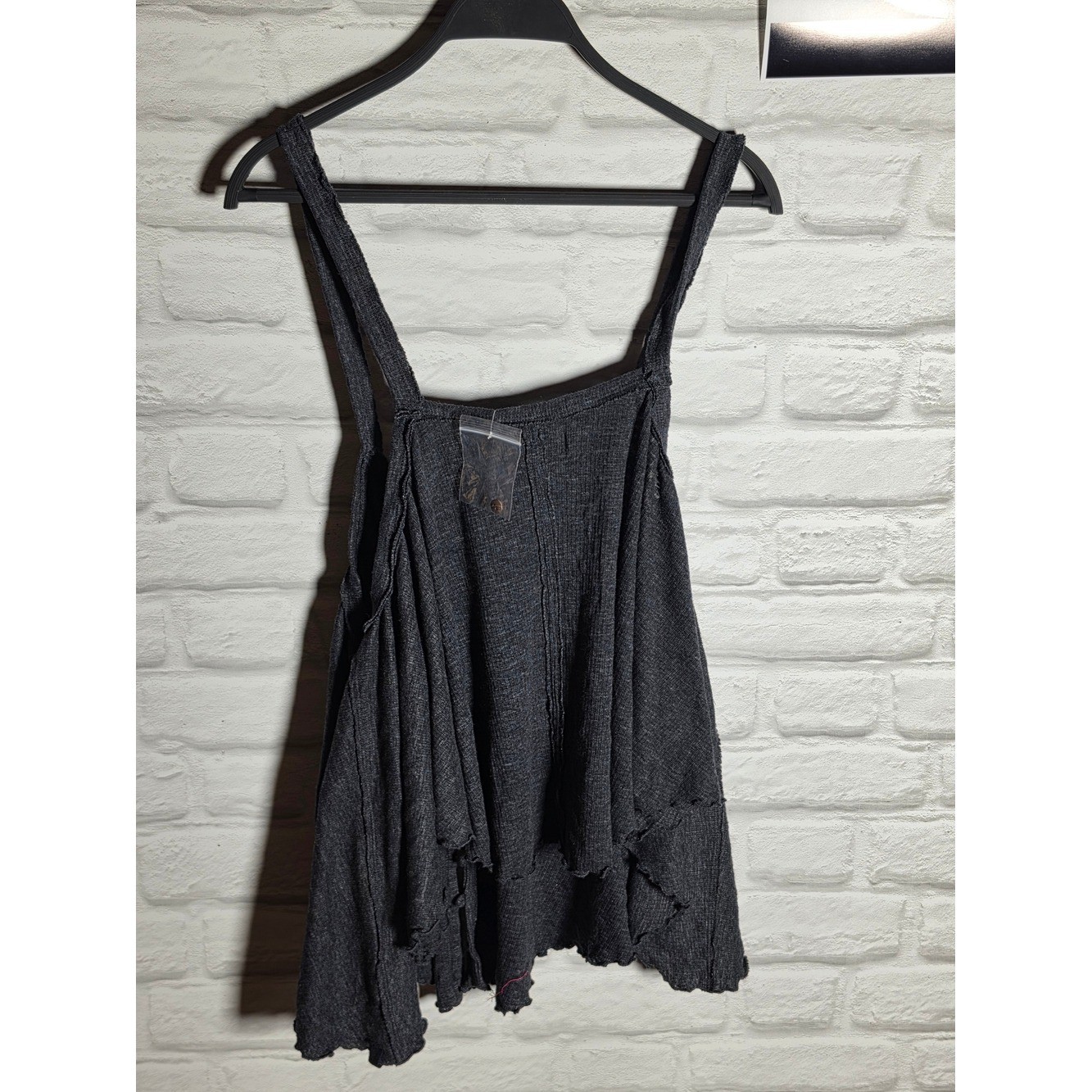 Women’s Black Textured Sleeveless Swing Tank Top