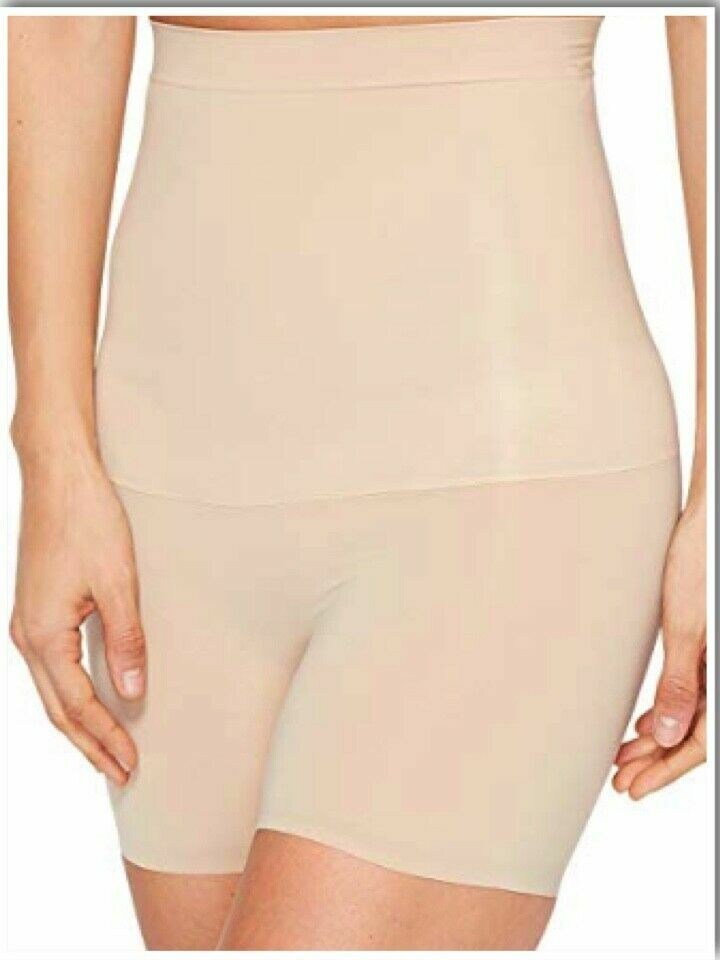 Spanx Shape My Day High-Waisted Girl Short Shaper 10102R Color Beige S & M NWT