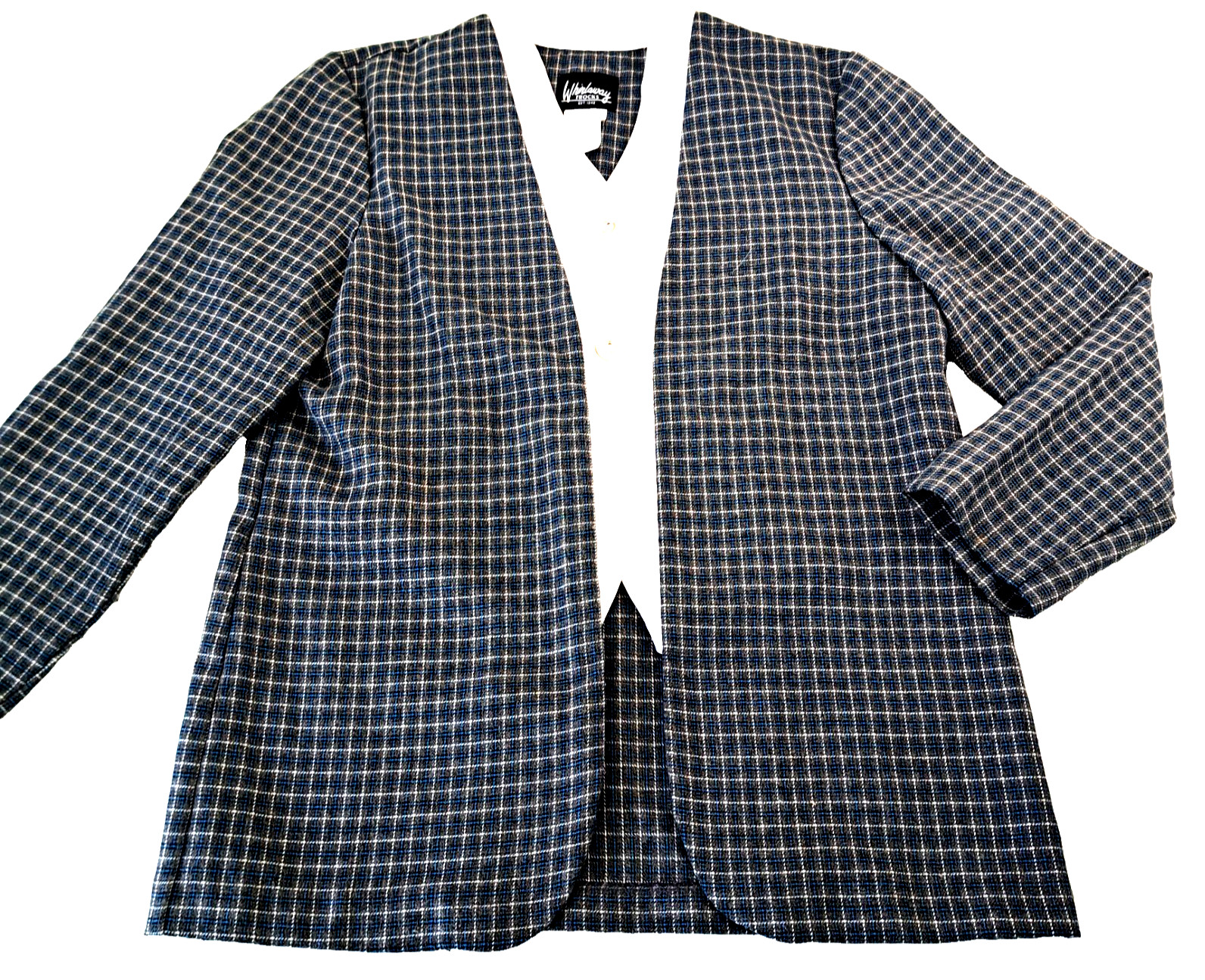 Whirlaway Frocks Women’s 10P Over Shirt Blouse Jacket Checks Classic Traditional