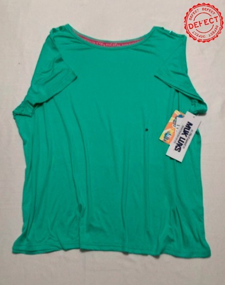 NWD MUK LUKS T Shirt Round Neck Aqua Marine 1X