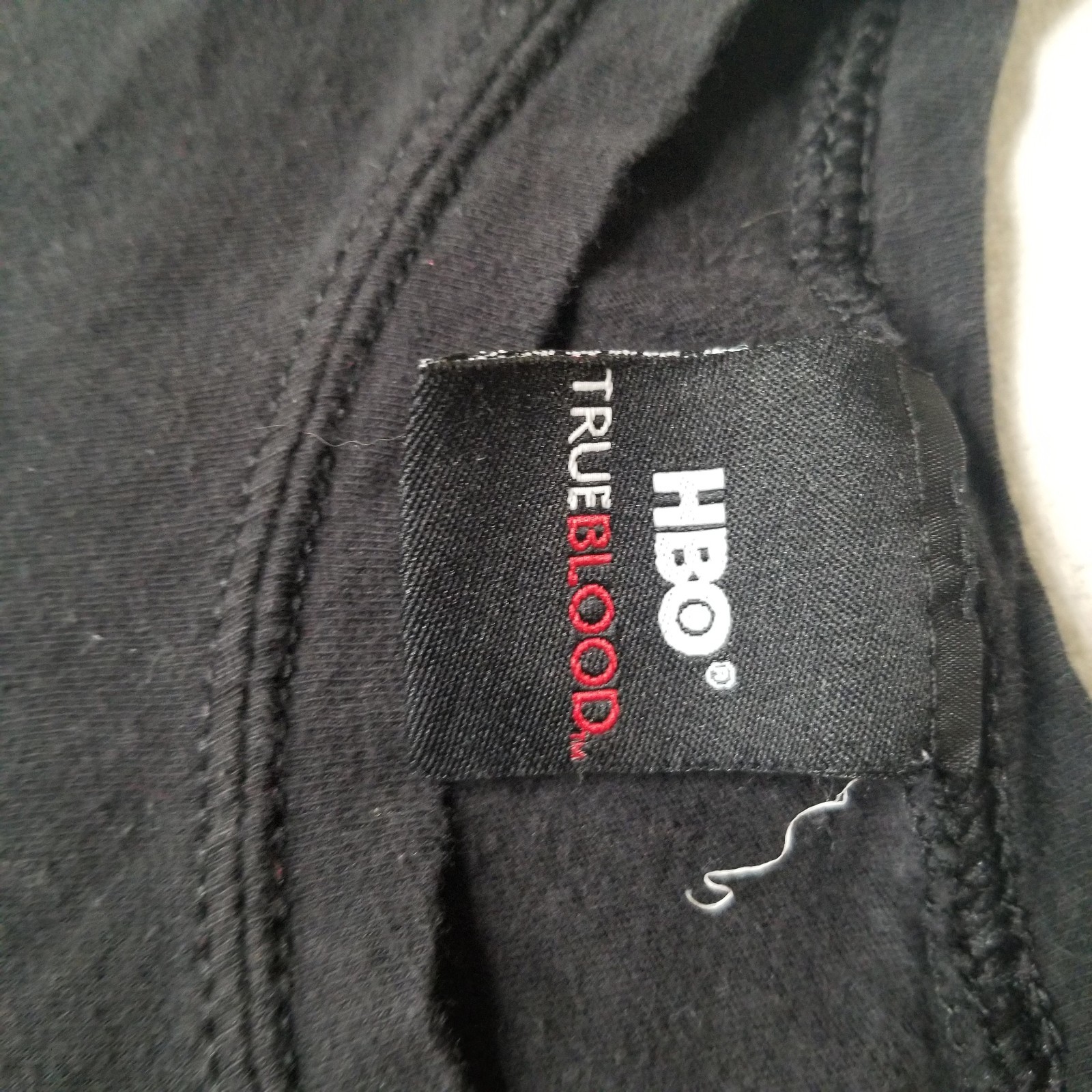 True Blood Shirt Womens Medium Baby Tee Bill & Sookie Vampire Black Y2K HBO 2009