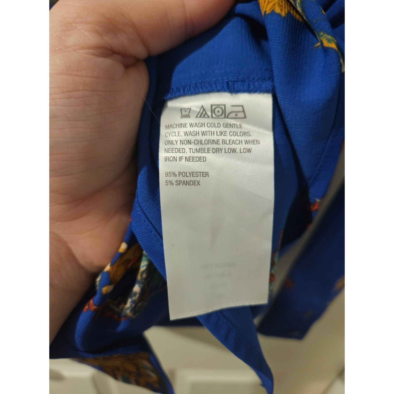 Motto Australia Baroque Print Blouse Blue Button Down AU 14 US 10 NWOT