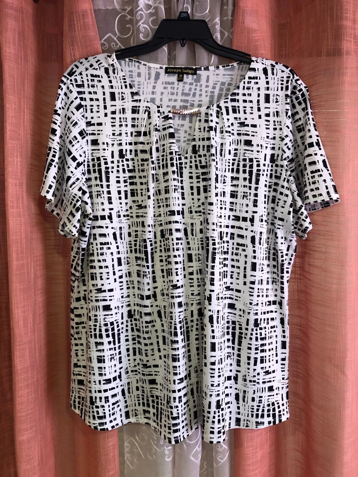 NWOT Always Indigo Womens Blouse Size – 3X