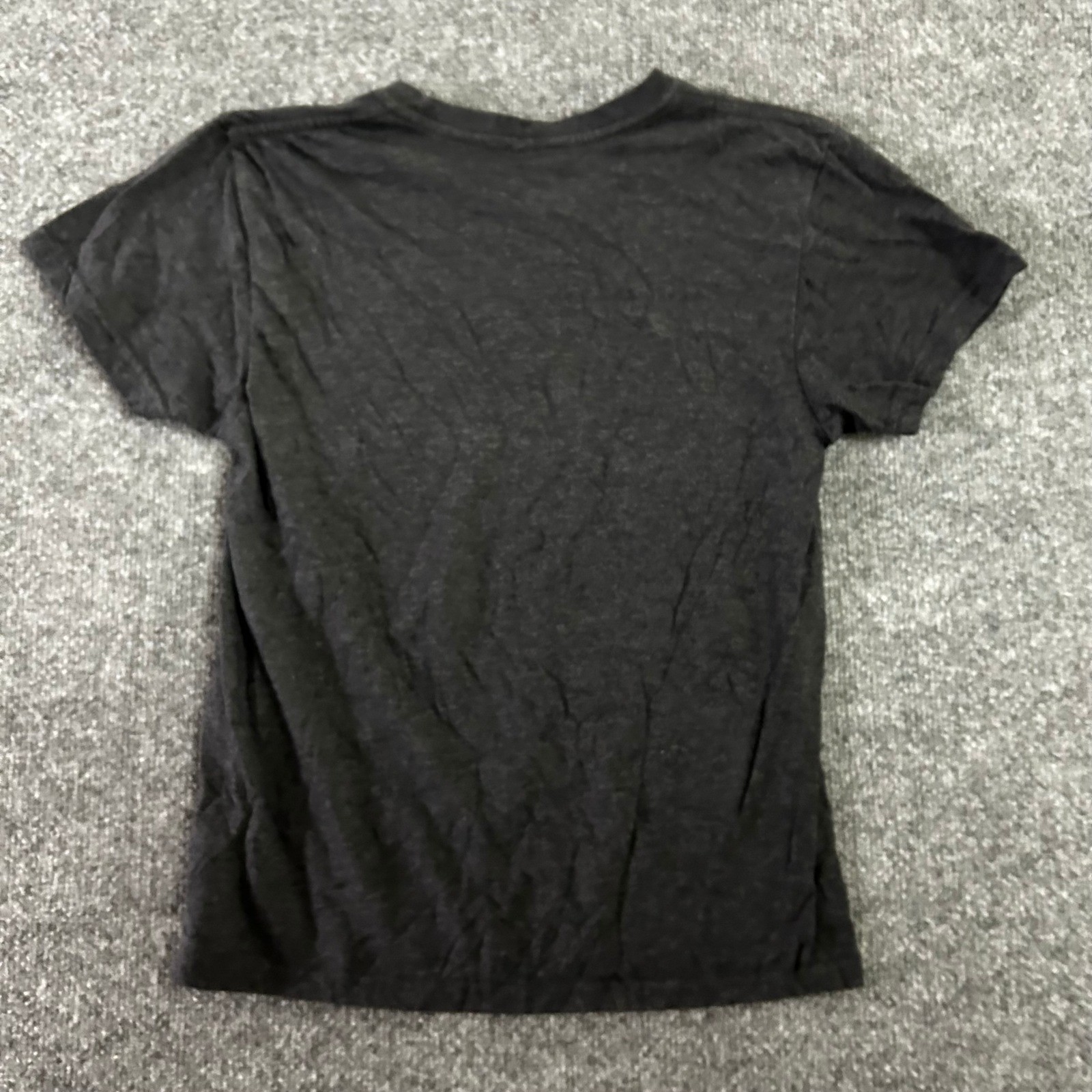 Johnny Cash T-Shirt Womens Size SM Charcoal Grey Man In Black Graphic Band Tee