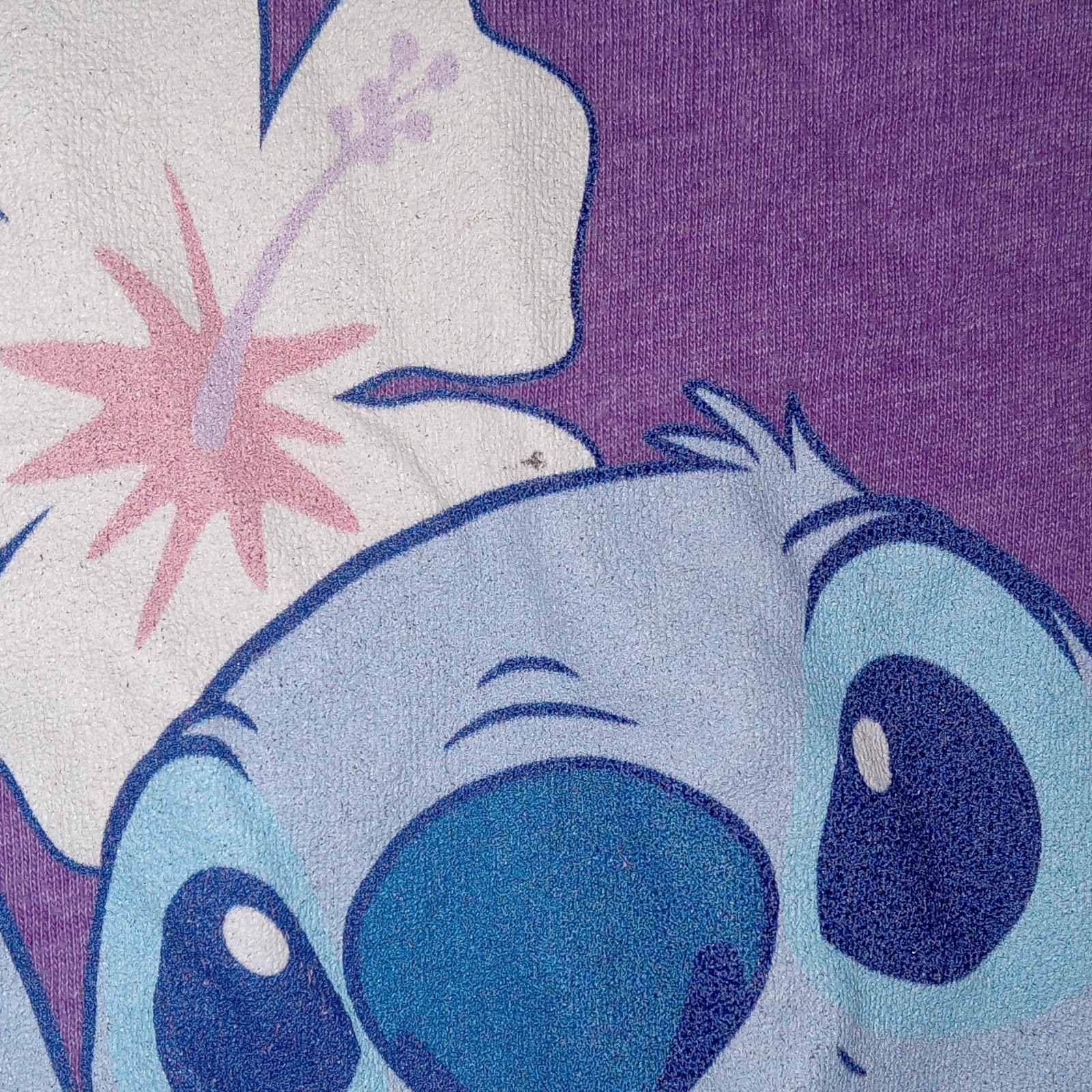 Next Level Apparel Stitch Graphic Print Purple Crew Neck Short Sleeve Tee M